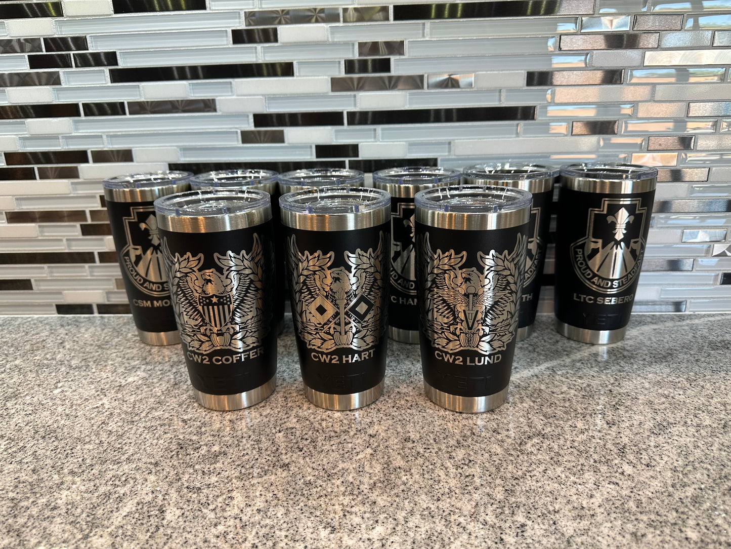 Laser-Engraved Yeti Drinkware