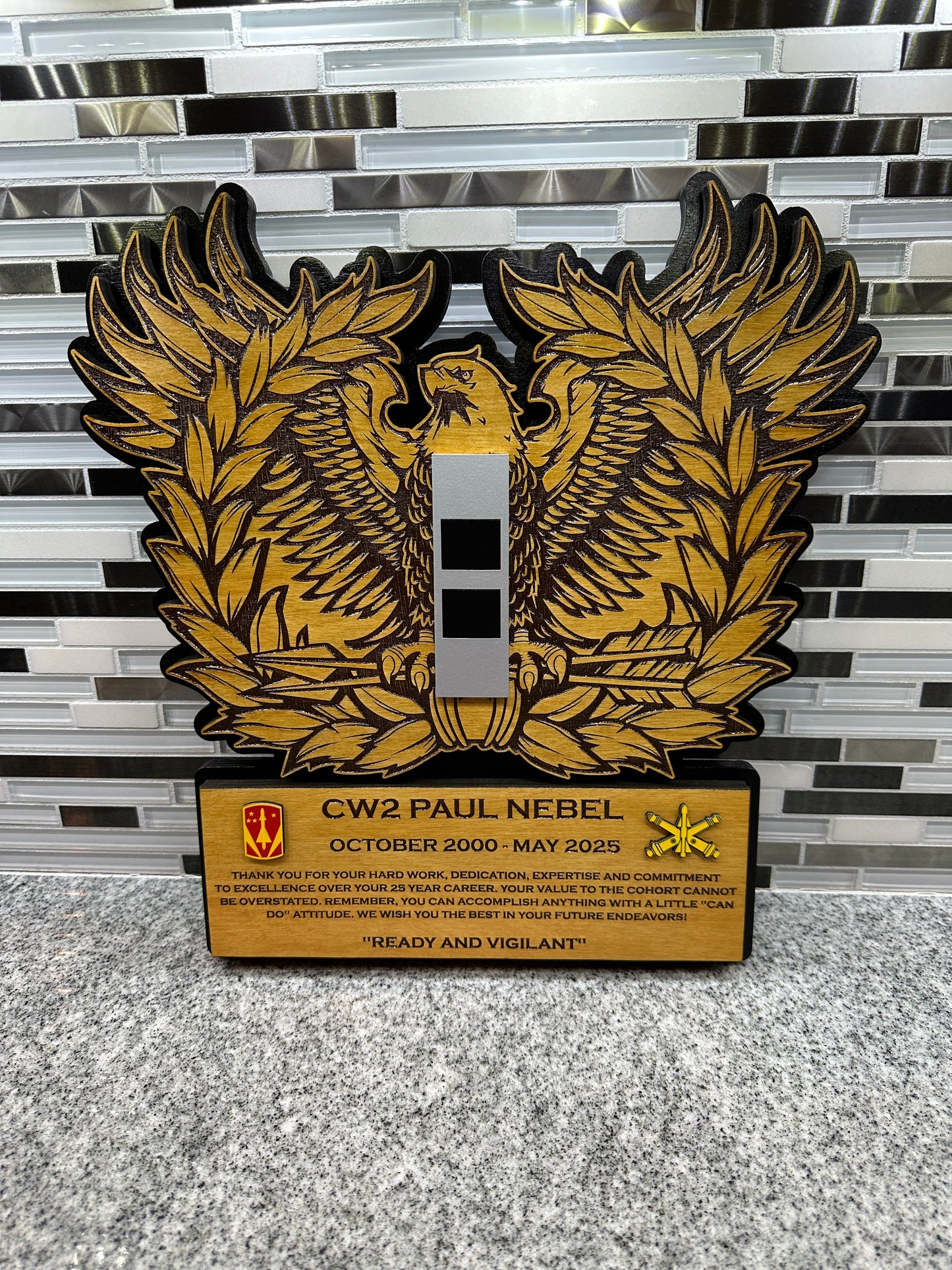 Fancy Eagle Rising Plaques