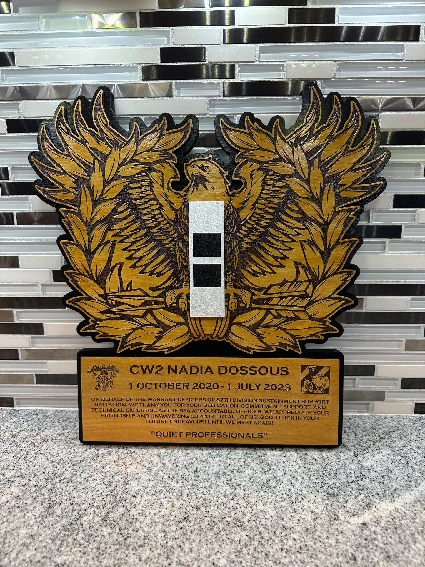 22", 15", & 12" Eagle Rising Plaques