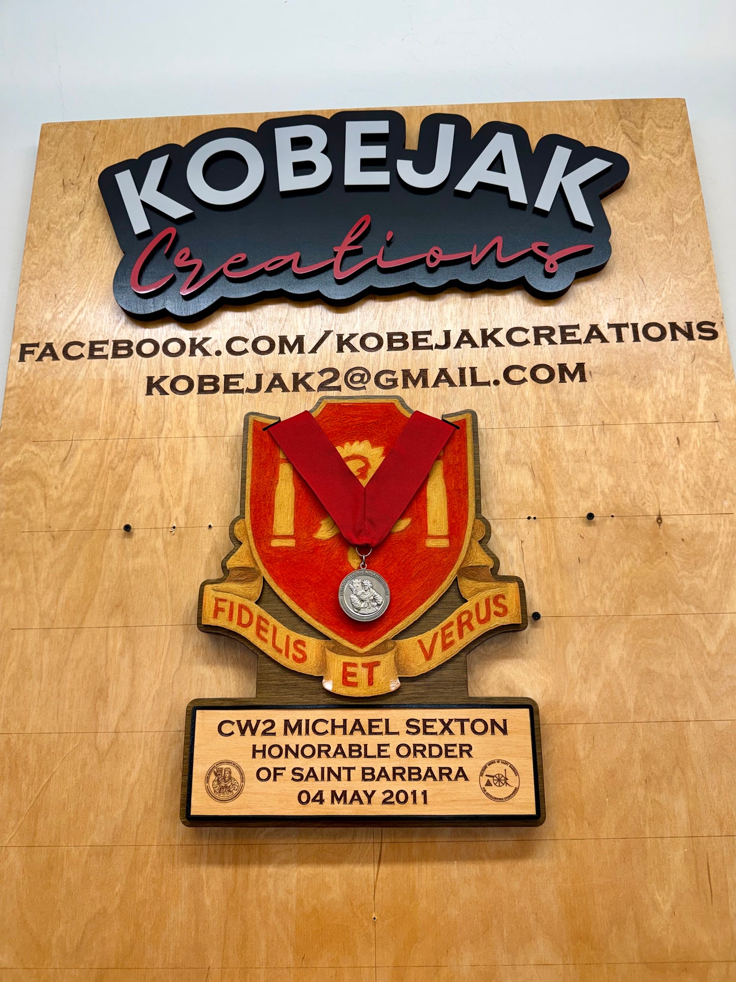 Medallion Display Plaque