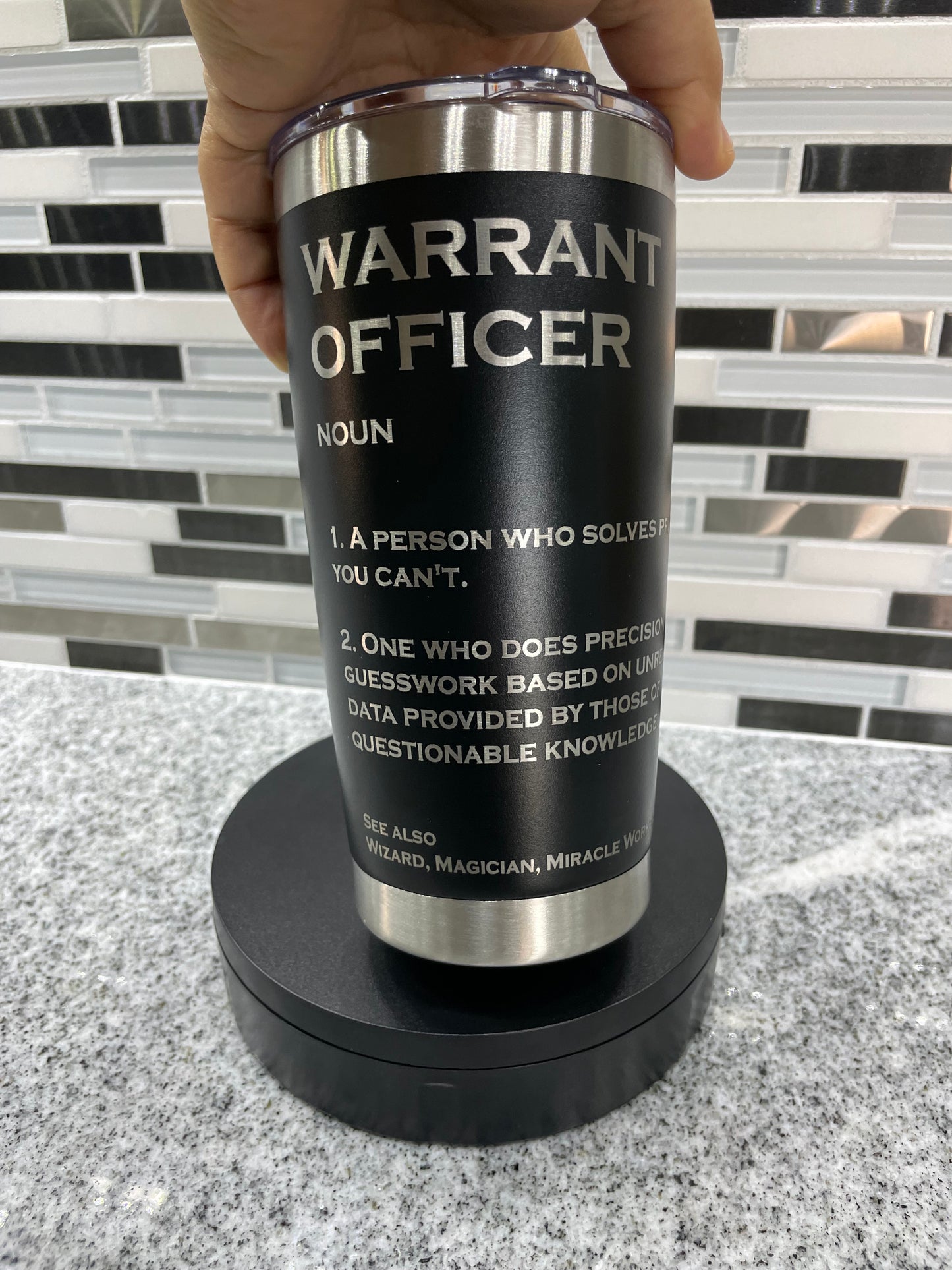 Laser-Engraved 20 oz. Tumbler