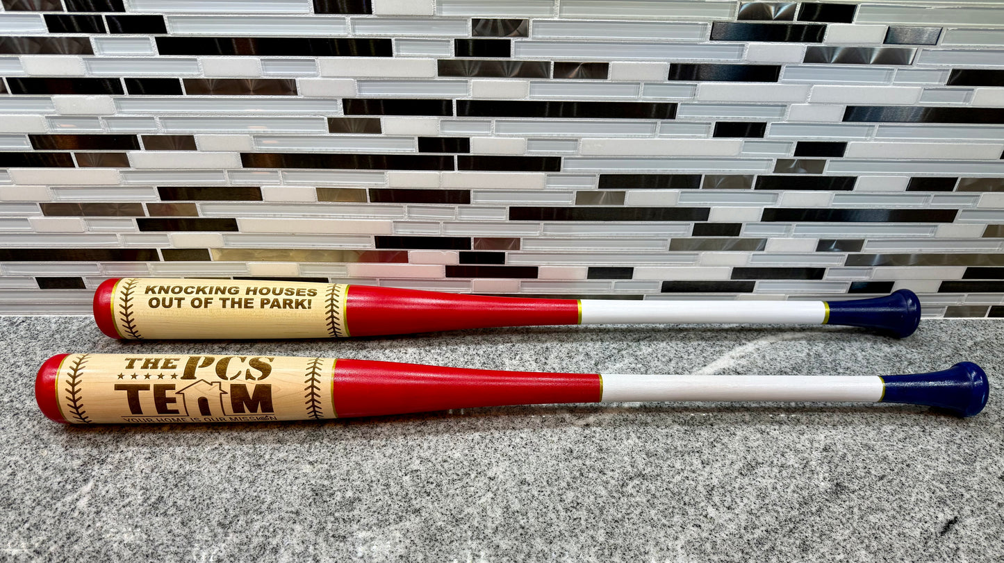 Laser-Engraved Baseball Bats