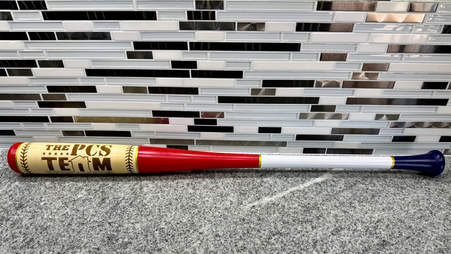 Laser-Engraved Baseball Bats