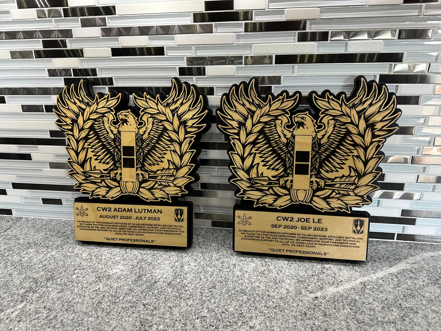 22", 15", & 12" Eagle Rising Plaques