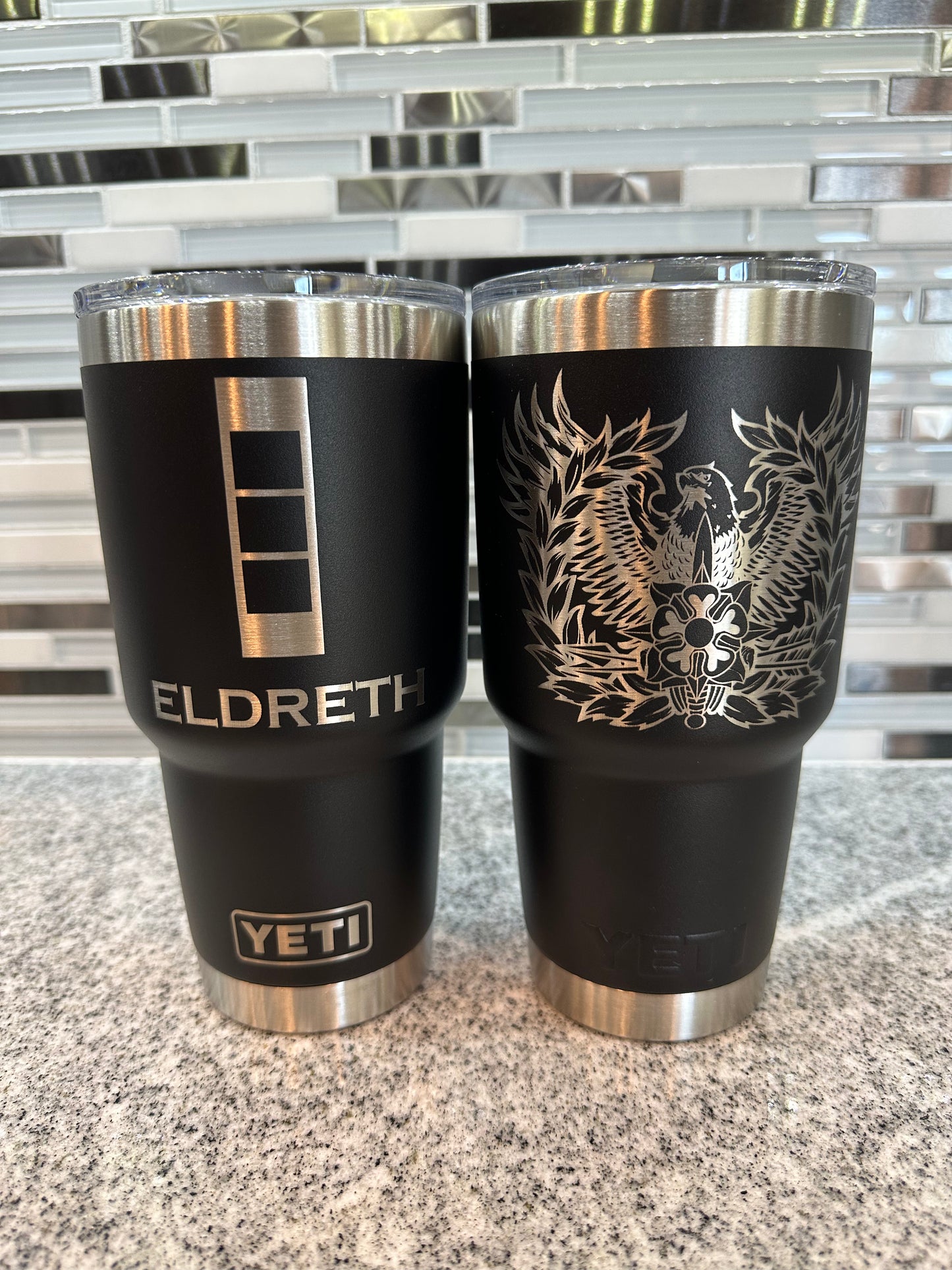 Laser-Engraved Yeti Drinkware