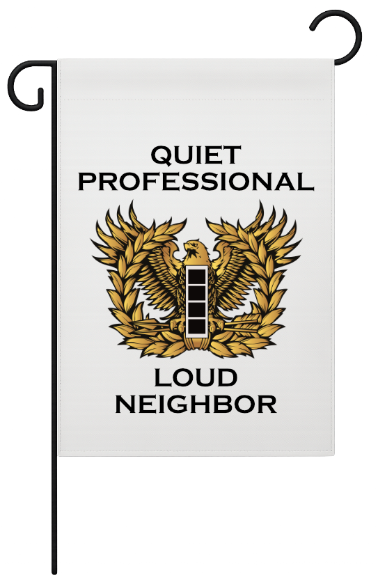 Customizable White Garden Flag