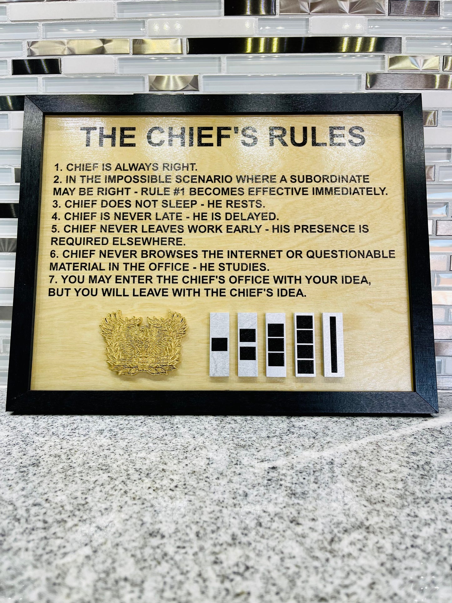 11" x 14" Warrant Officer Office Signs