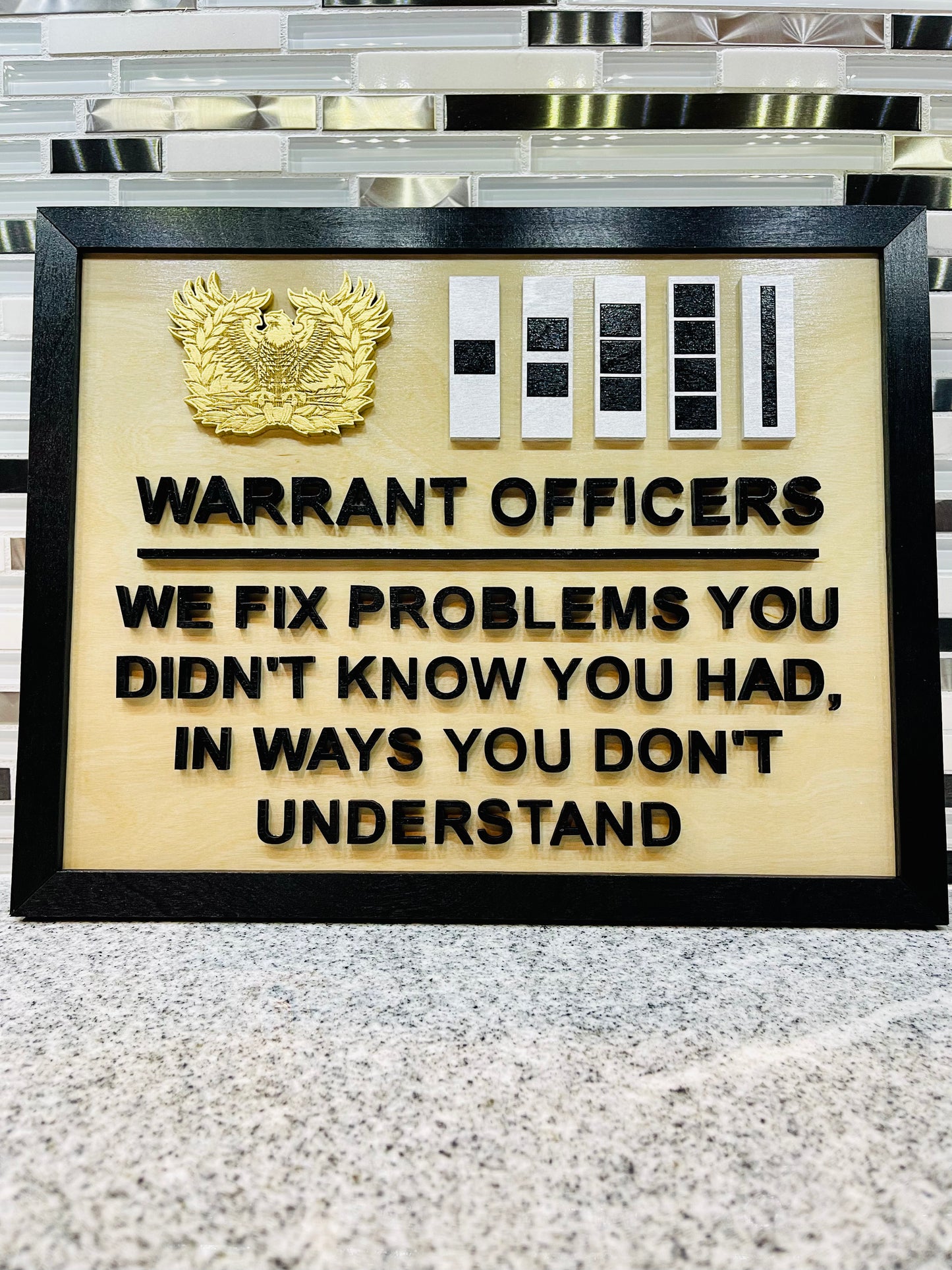 11" x 14" Warrant Officer Office Signs