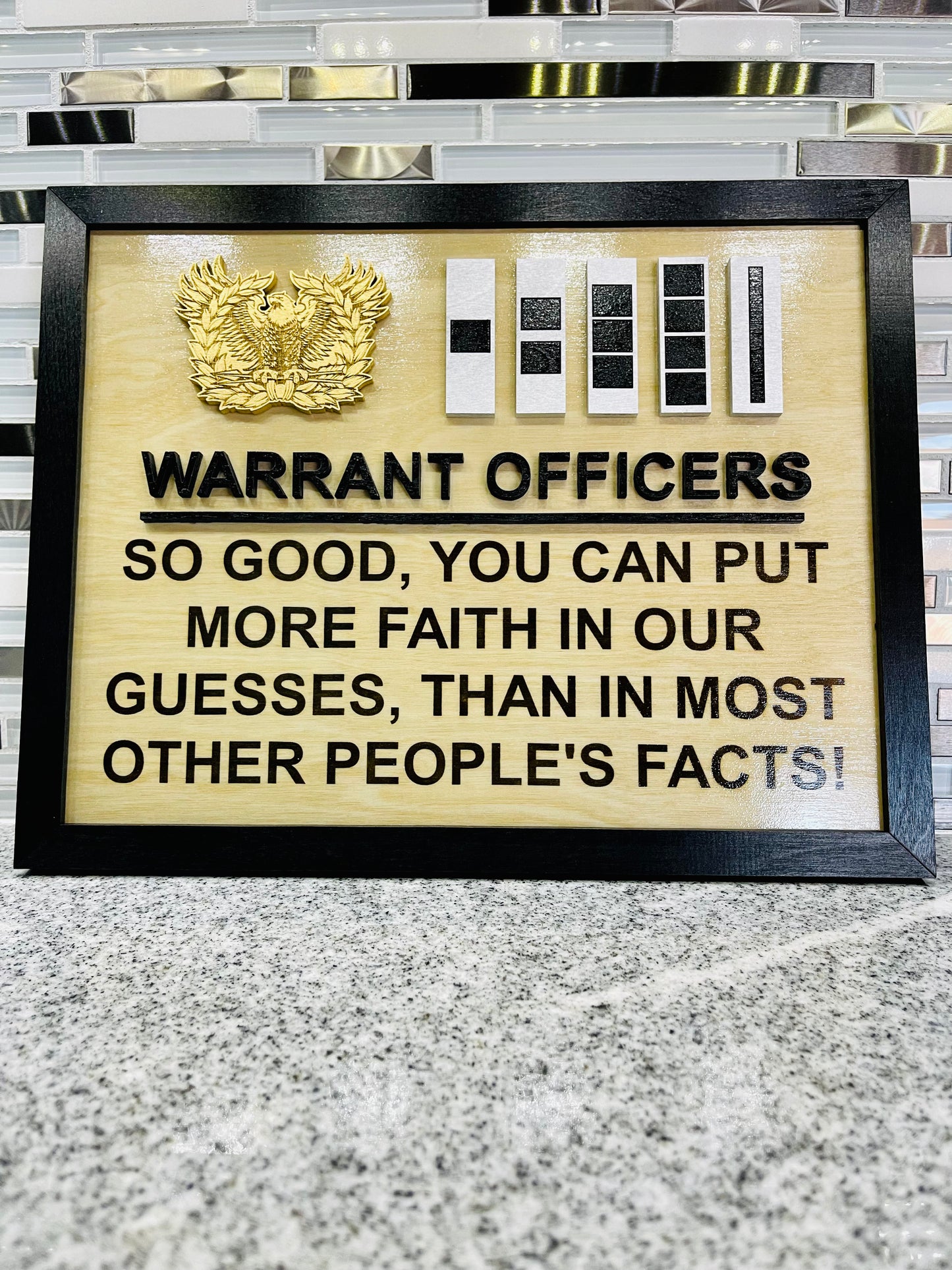 11" x 14" Warrant Officer Office Signs