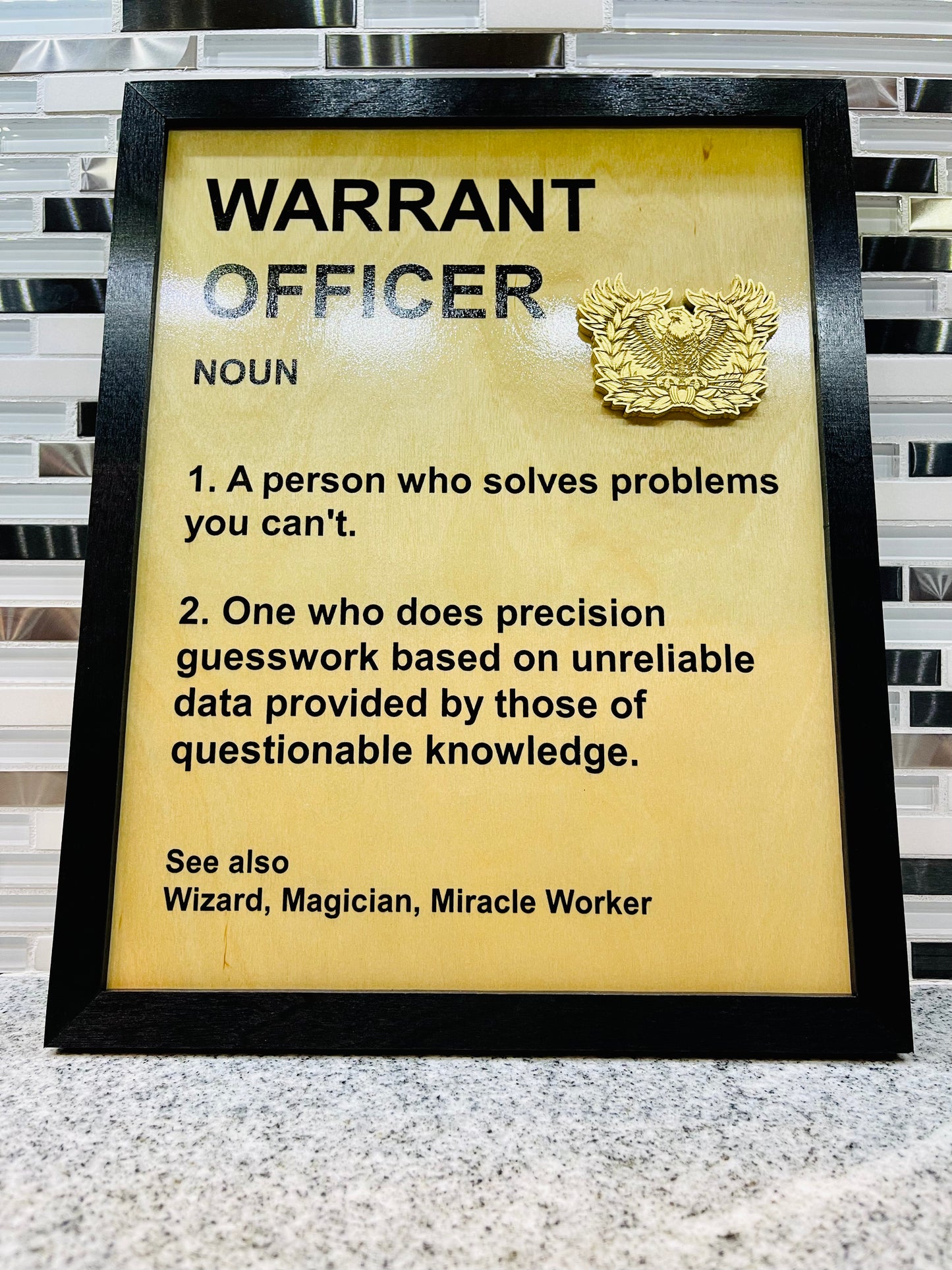 Warrant Officer Office Signs