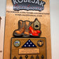 Retirement Plaque with Flag & Ranks