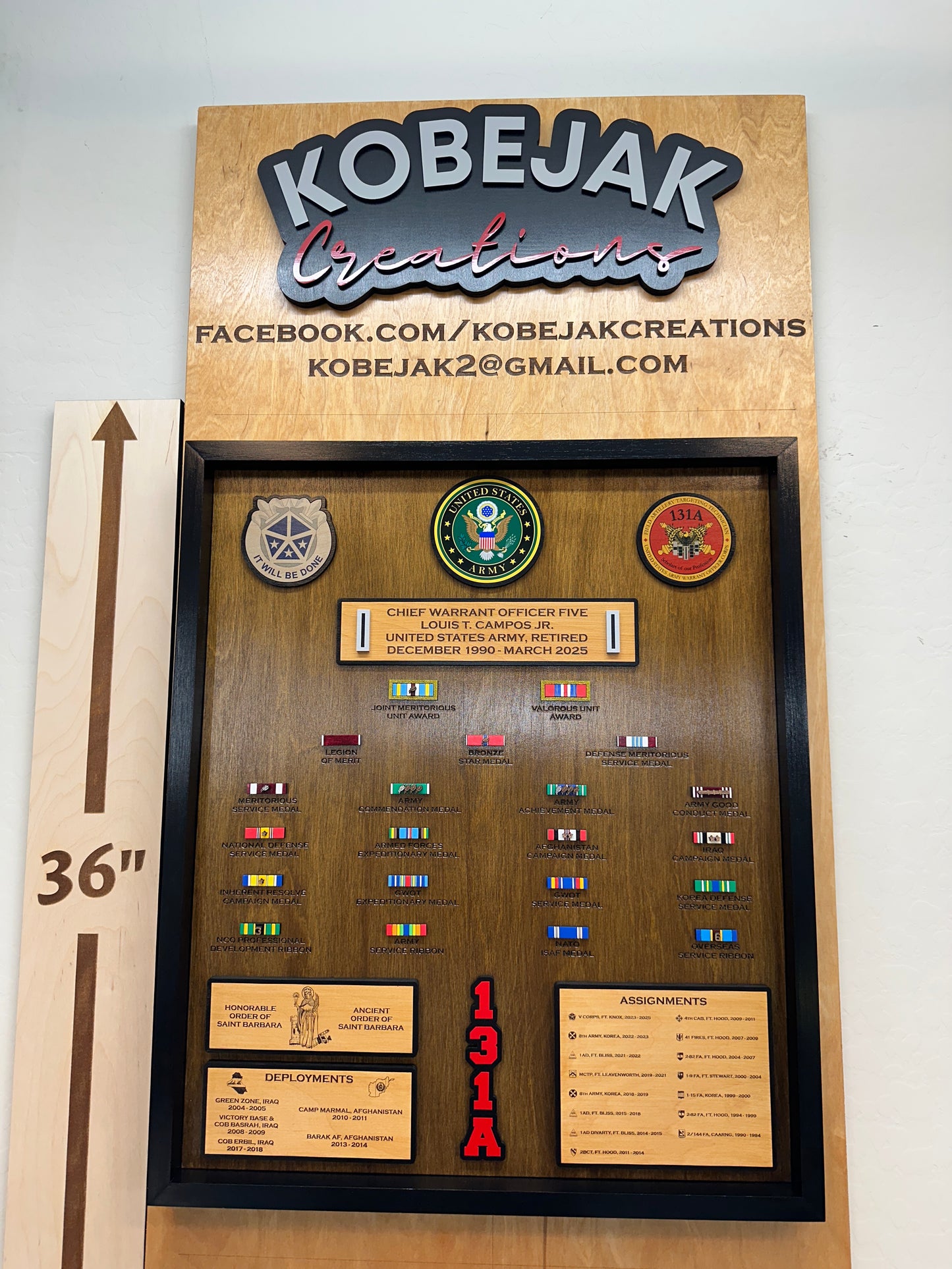 Ribbon Retirement Plaque