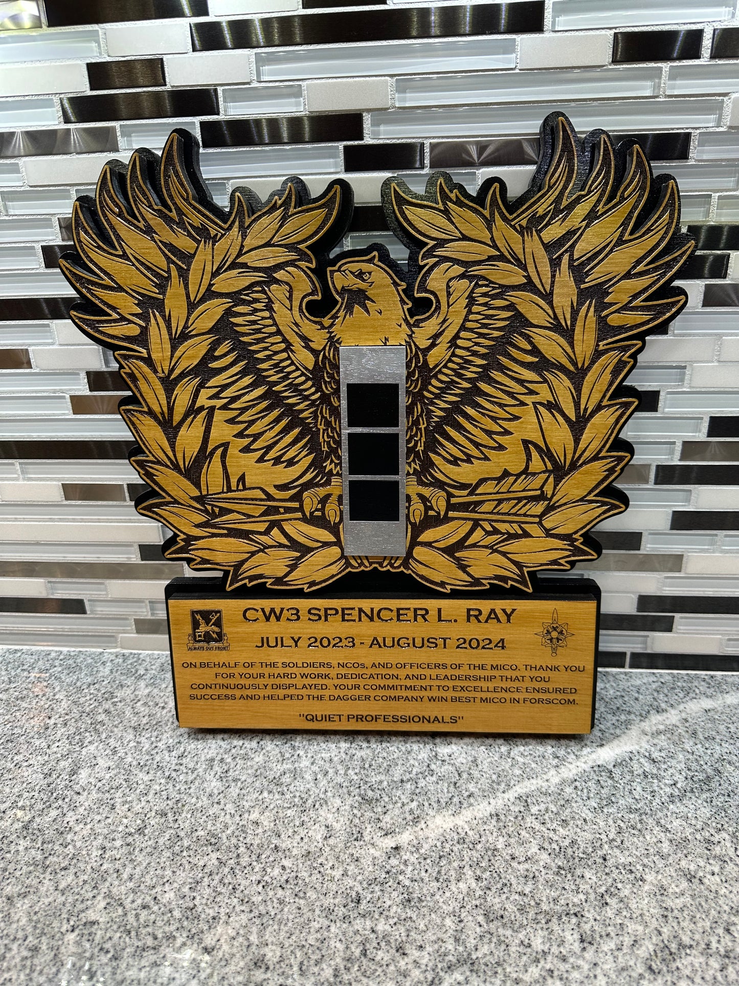 Fancy Eagle Rising Plaques