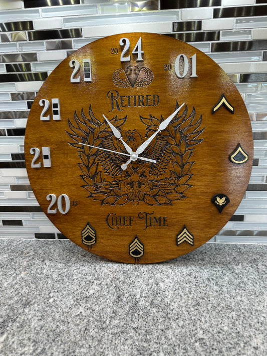 Laser-Engraved Clocks