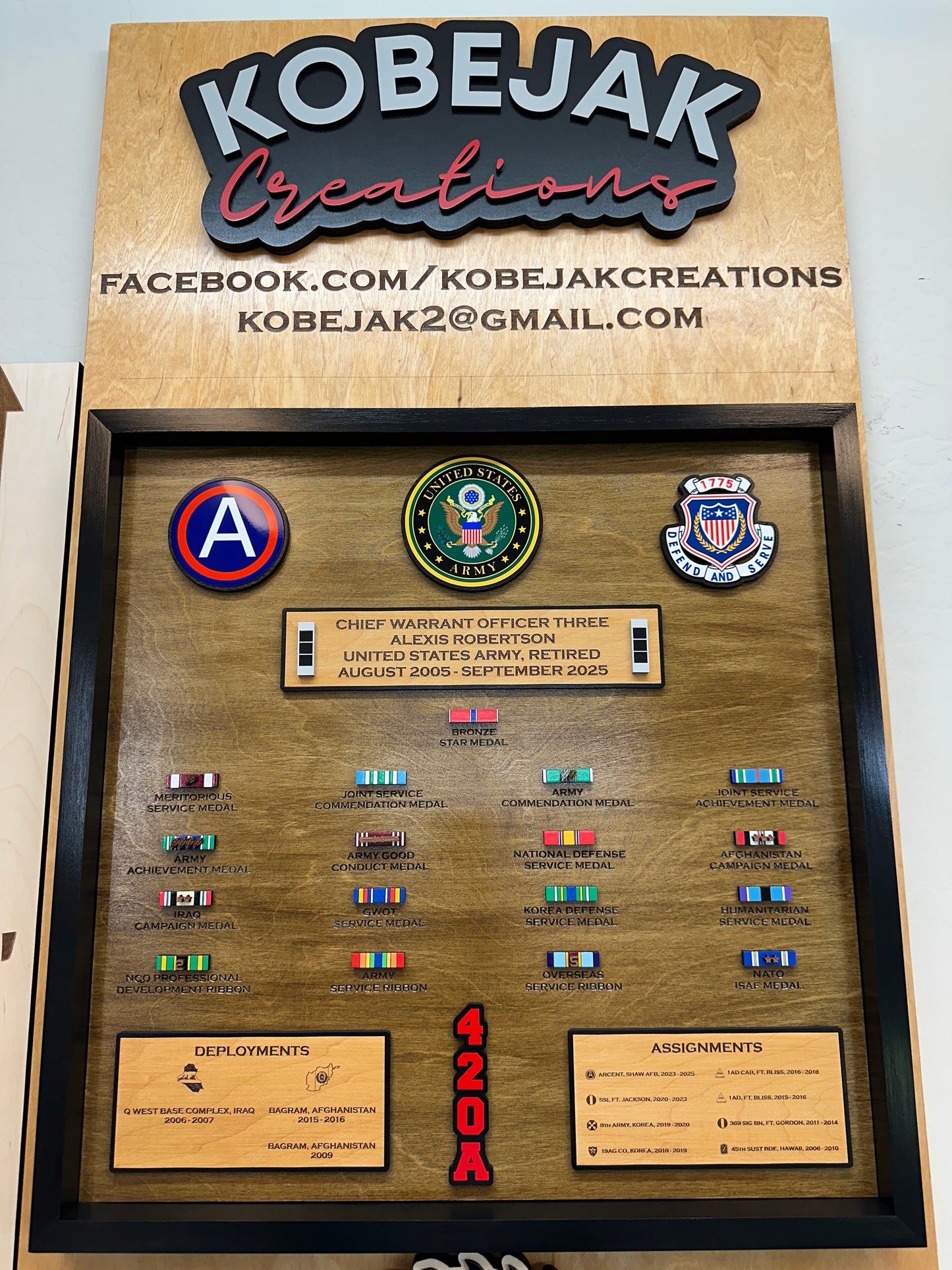 Ribbon Retirement Plaque