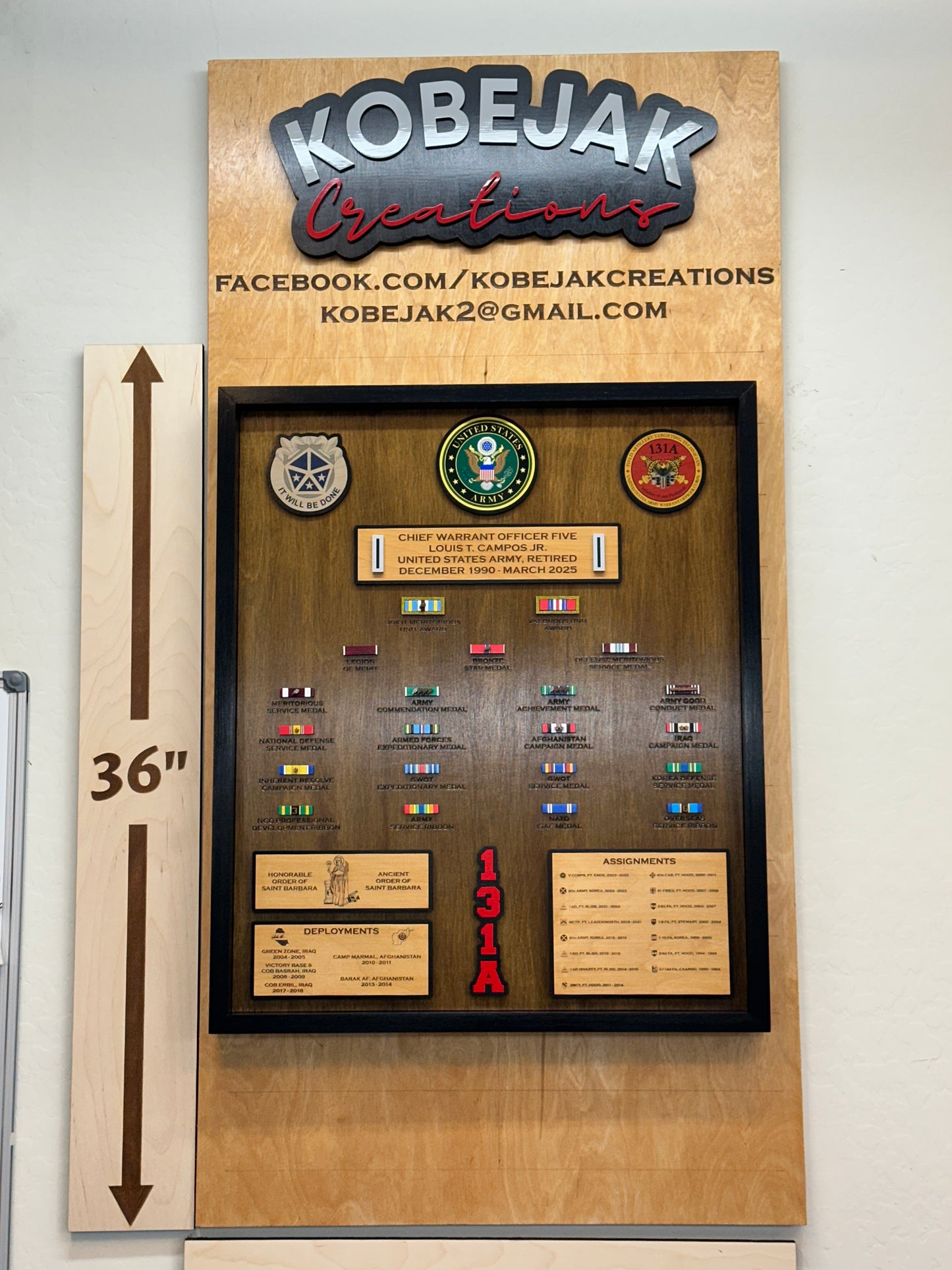 Ribbon Retirement Plaque