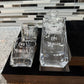 Whiskey Decanter Set with 4 glasses Coasters option available