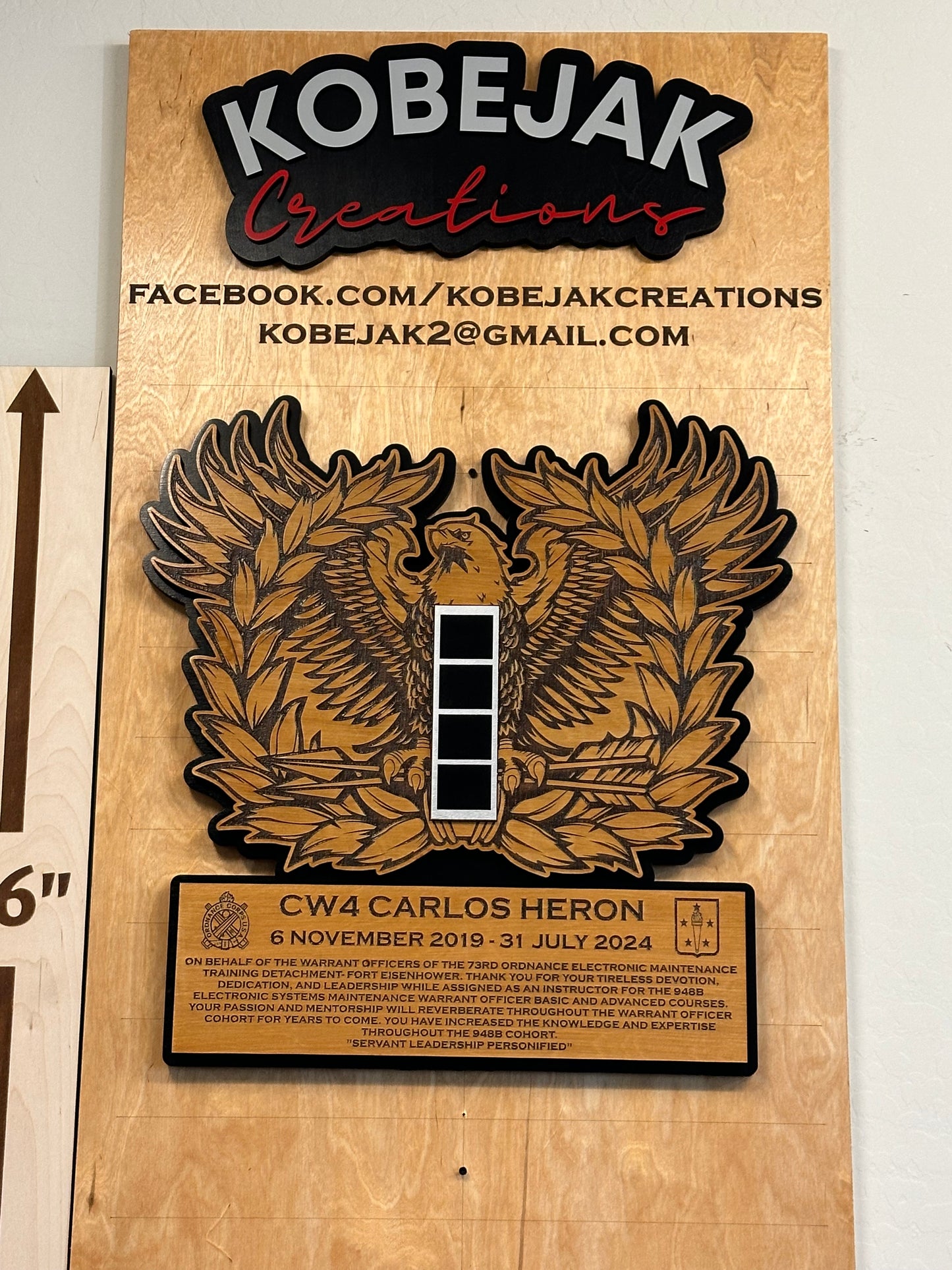 22", 15", & 12" Eagle Rising Plaques