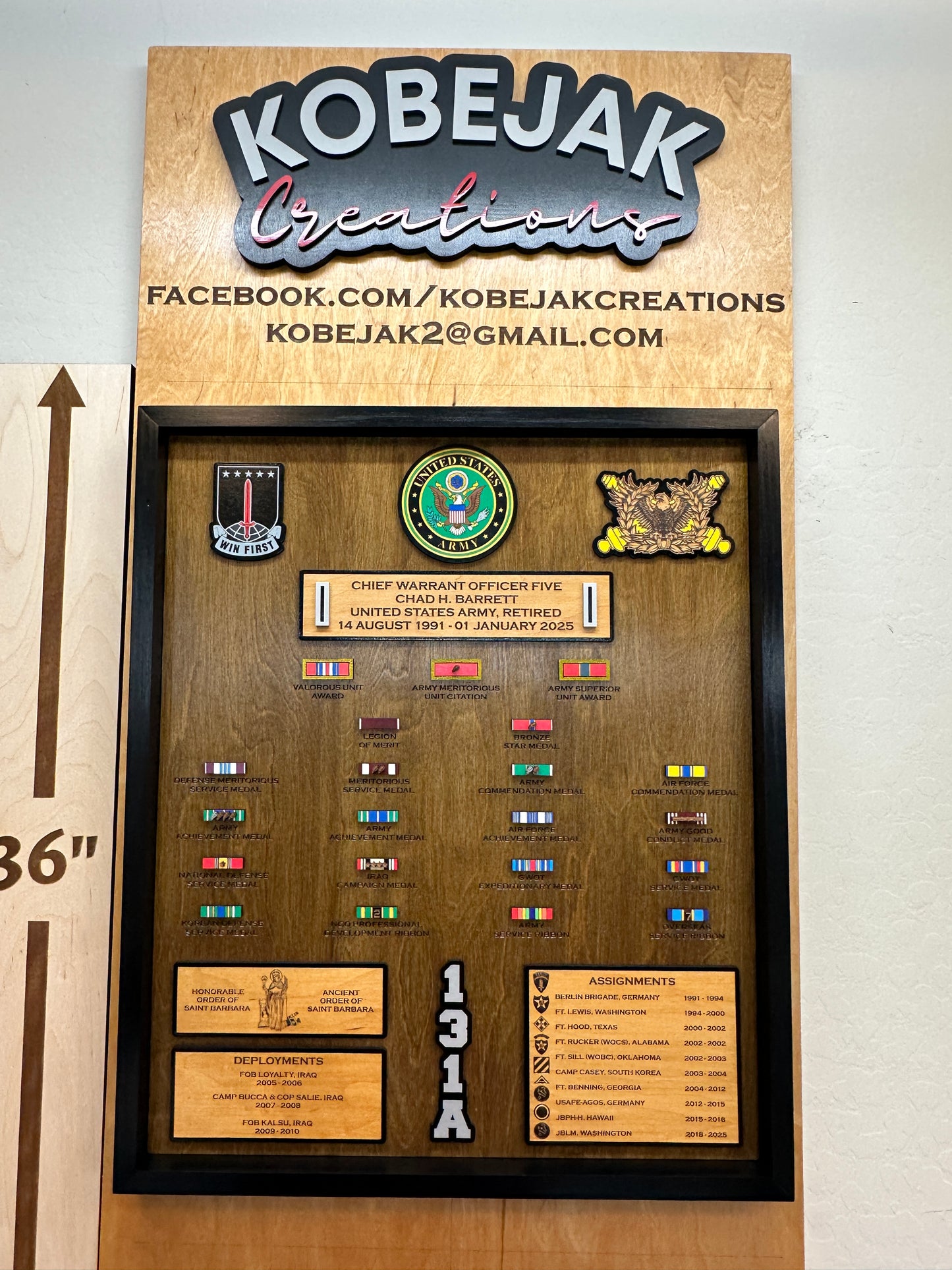 Ribbon Retirement Plaque