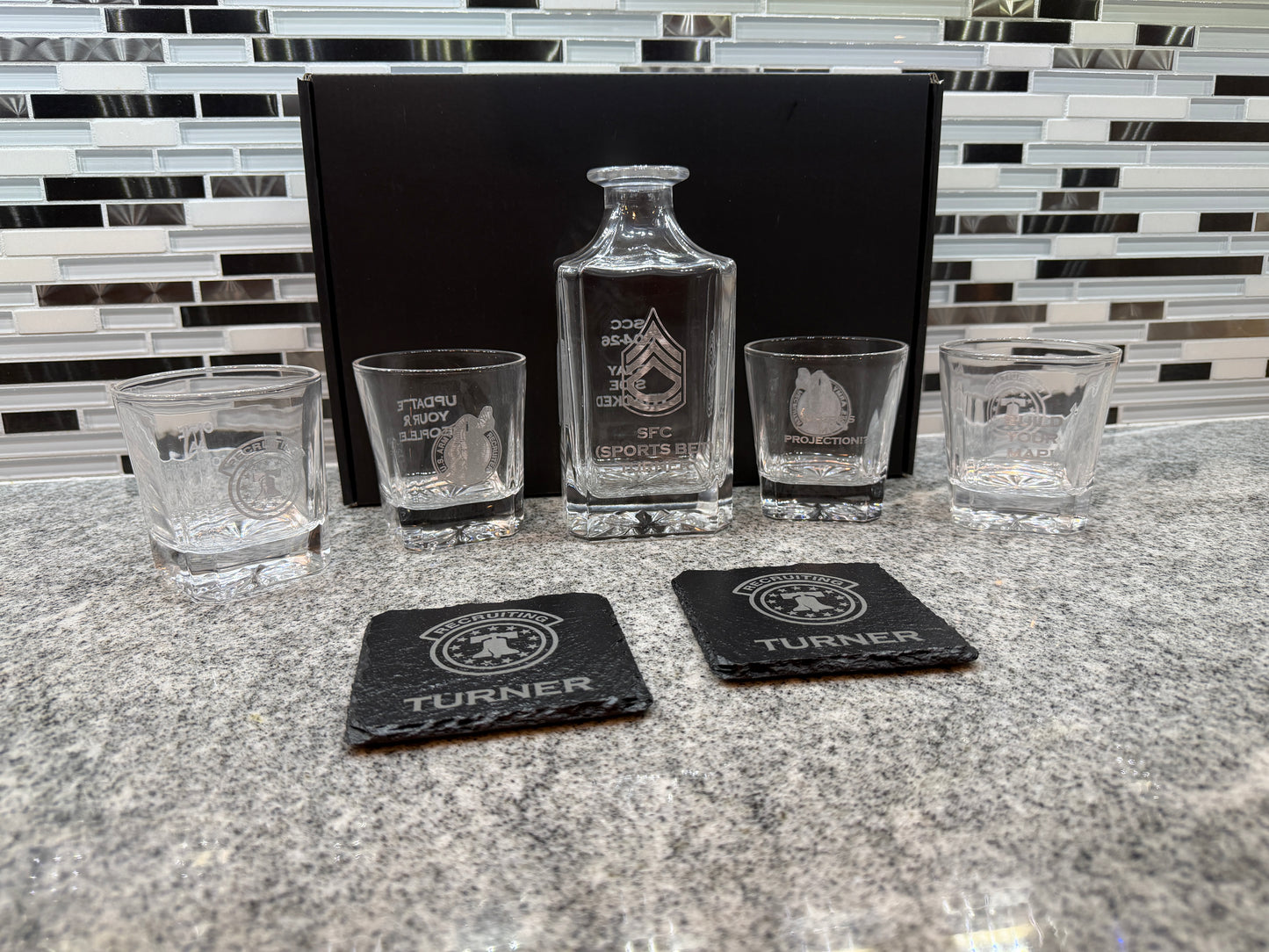 Personalized Engraved Decanter Set