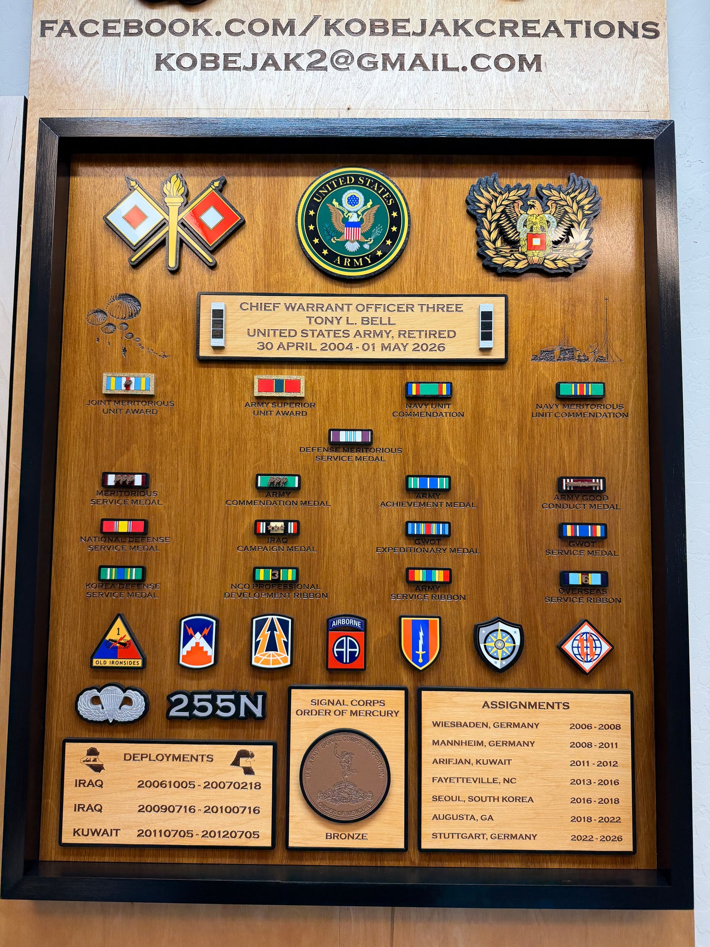Ribbon Retirement Plaque