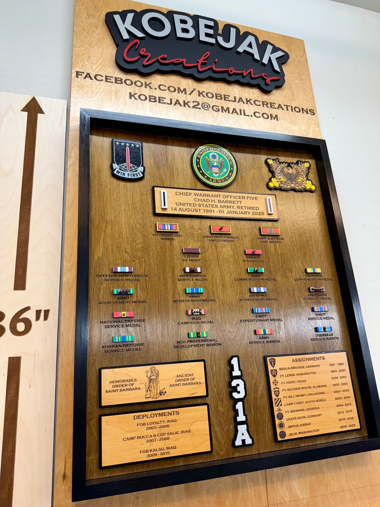 Ribbon Retirement Plaque