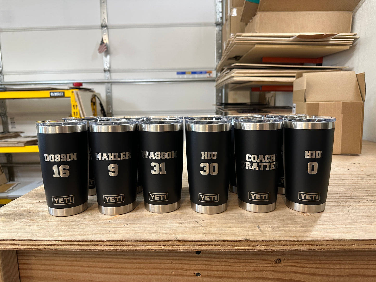 Laser-Engraved Yeti Drinkware