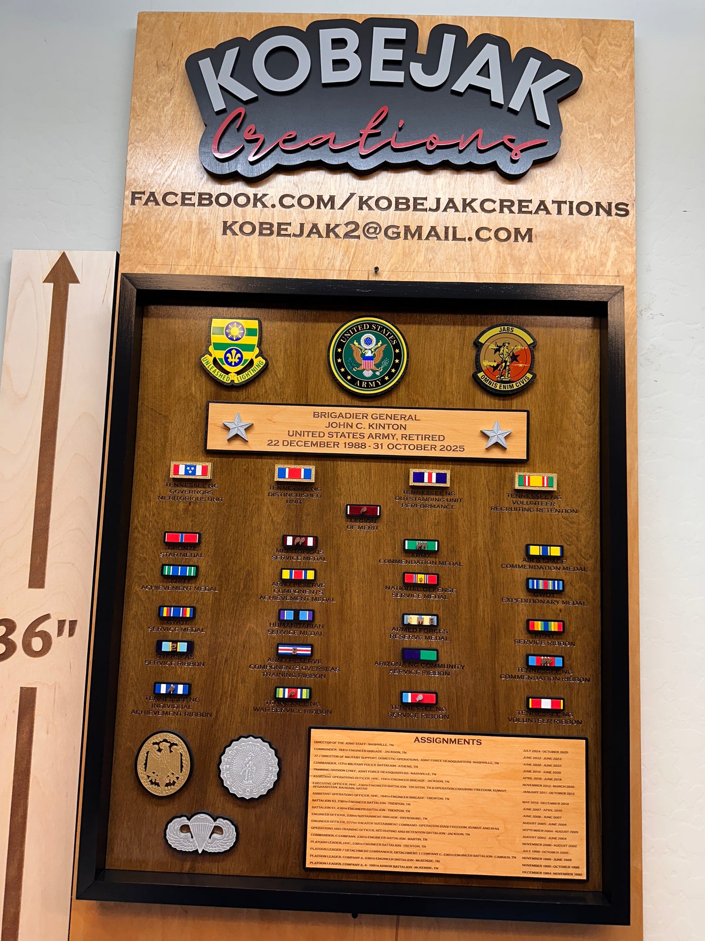 Ribbon Retirement Plaque