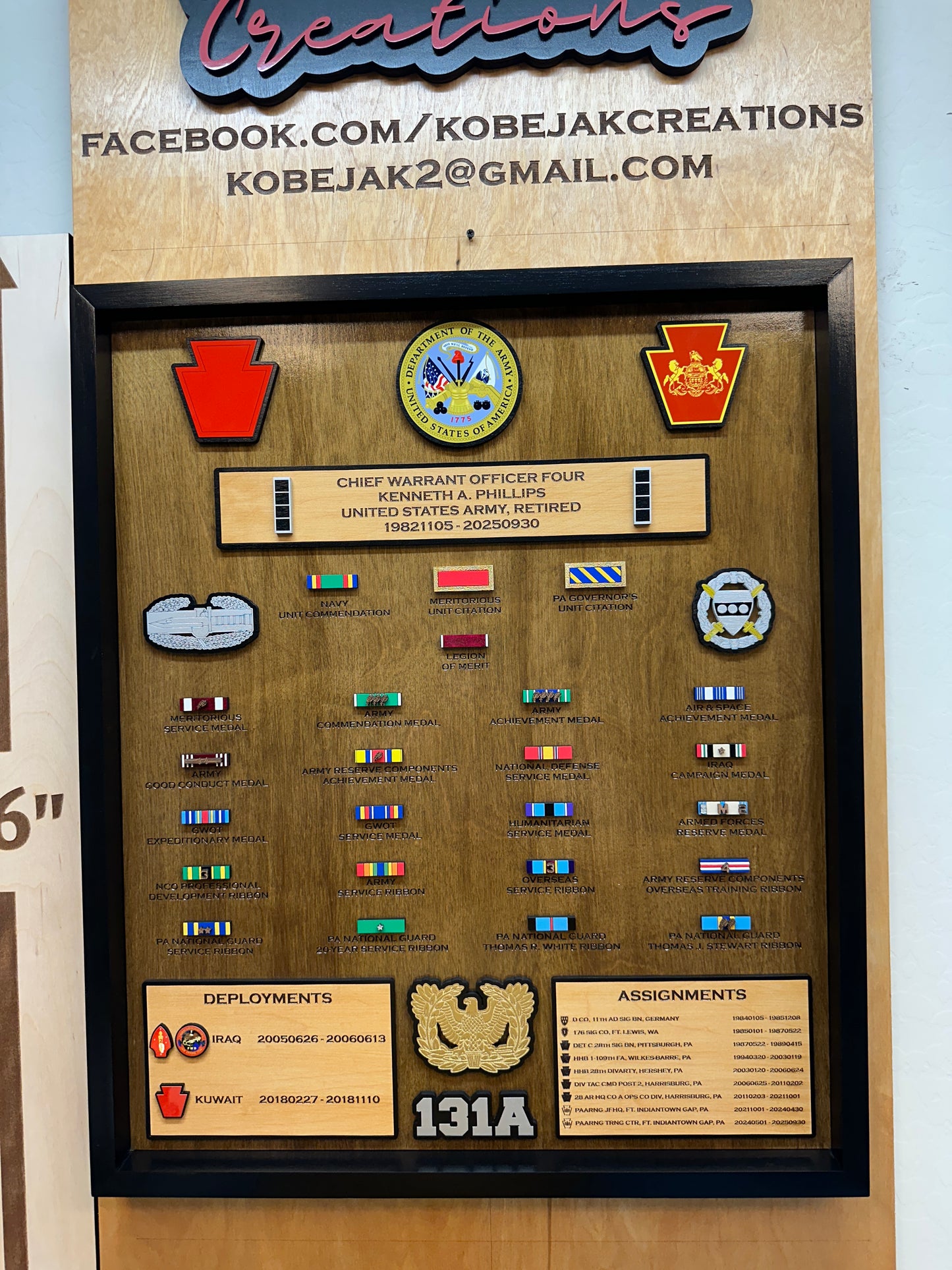 Ribbon Retirement Plaque