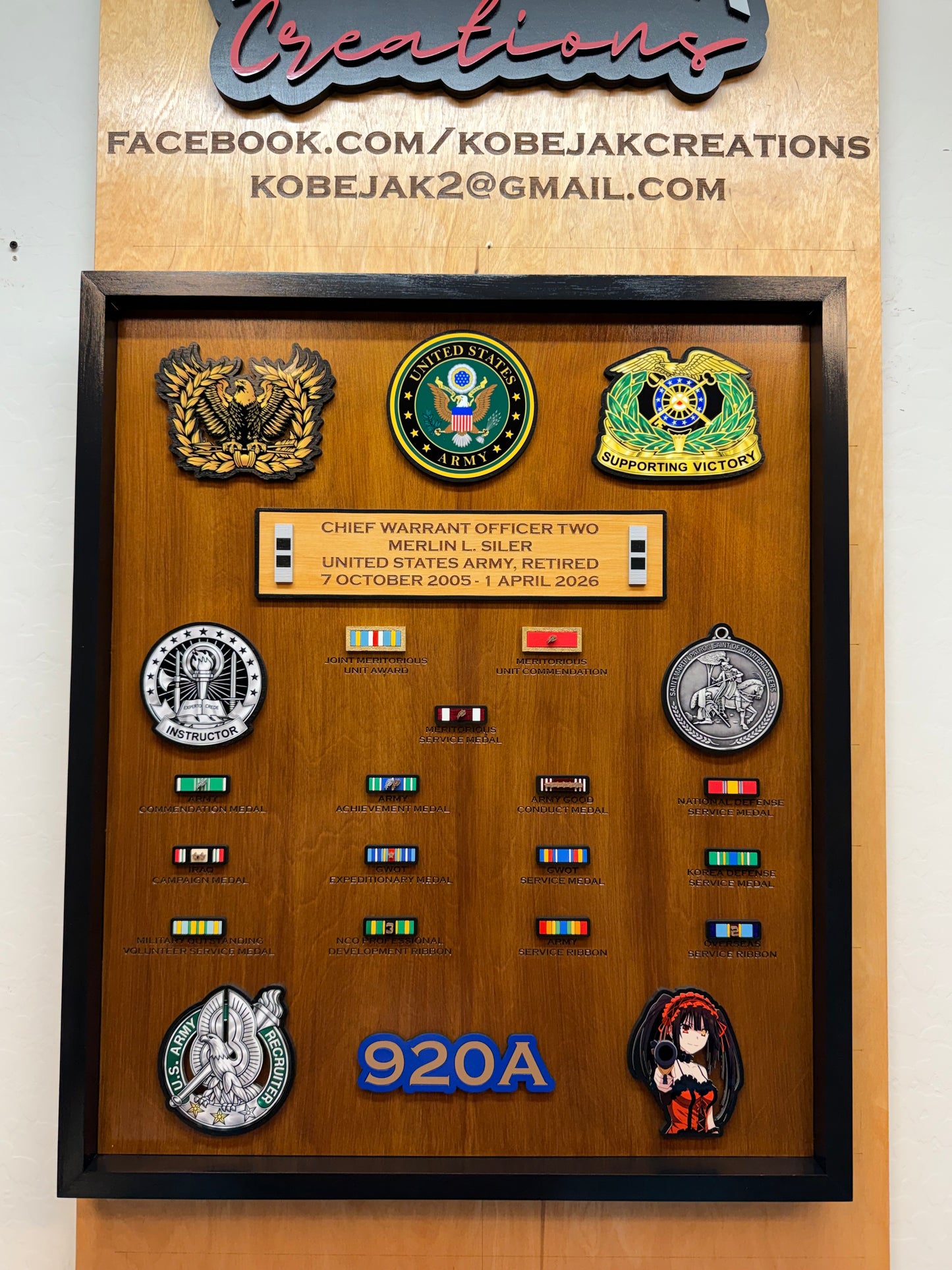 Ribbon Retirement Plaque