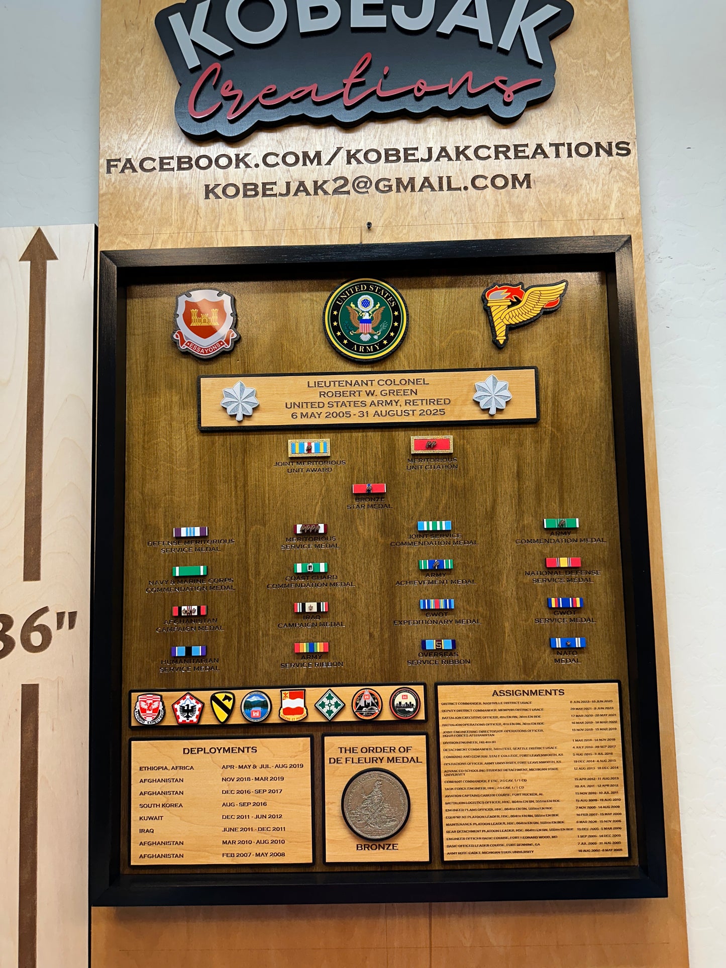 Ribbon Retirement Plaque