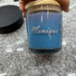 Personalized Laser-Engraved Candle with Wood Lid