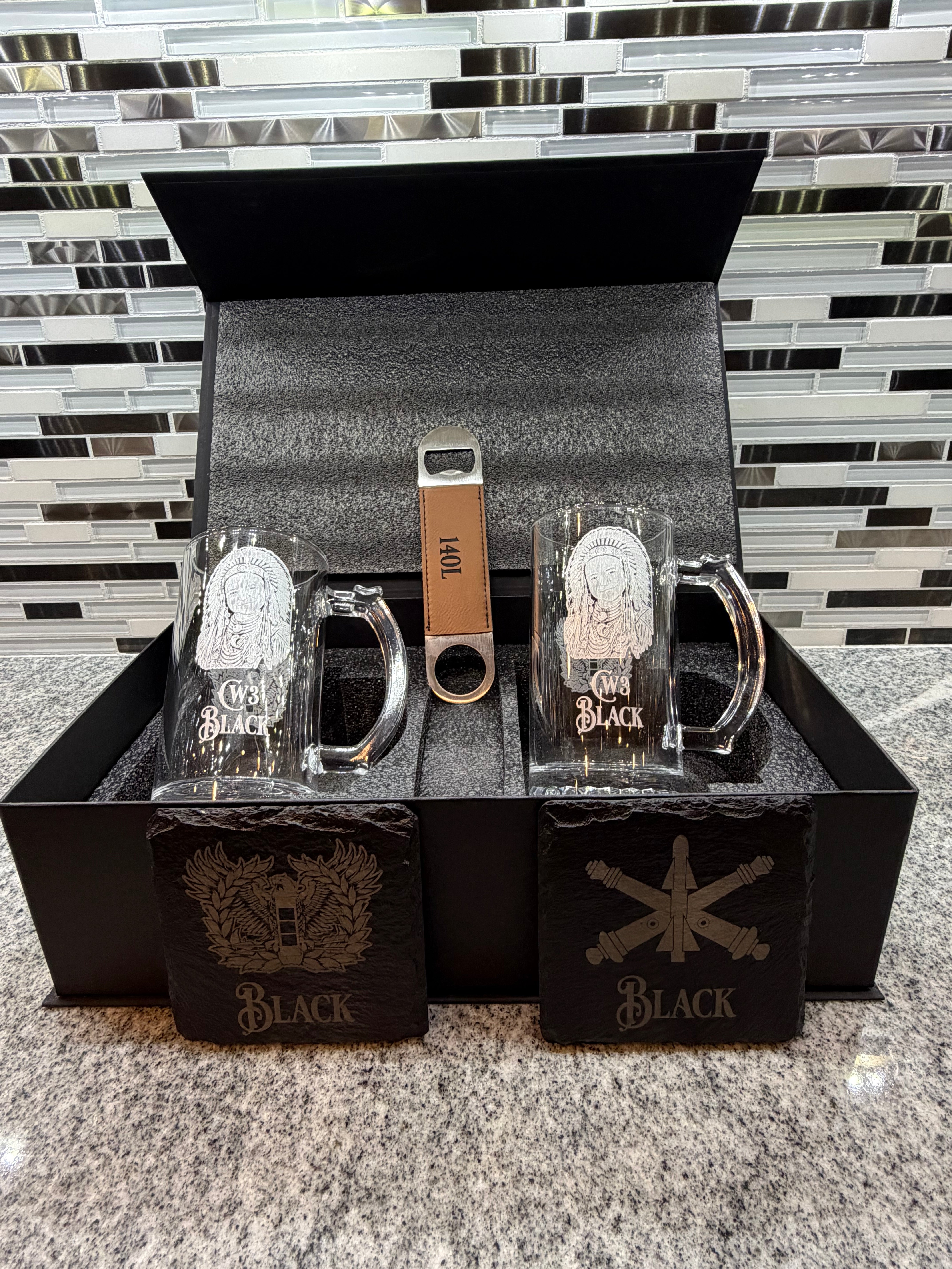 Custom Beer Mug Set – KobeJak Creations