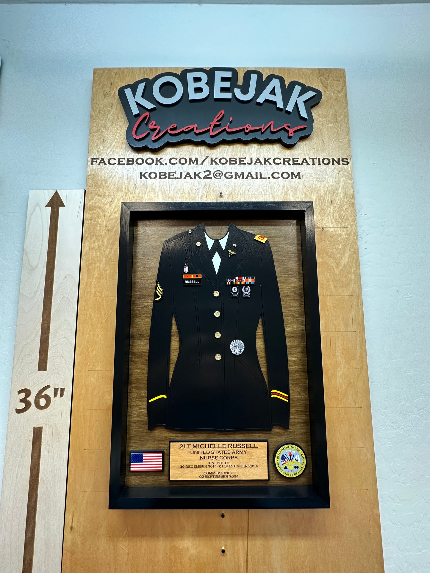 Service Uniform Retirement Plaque