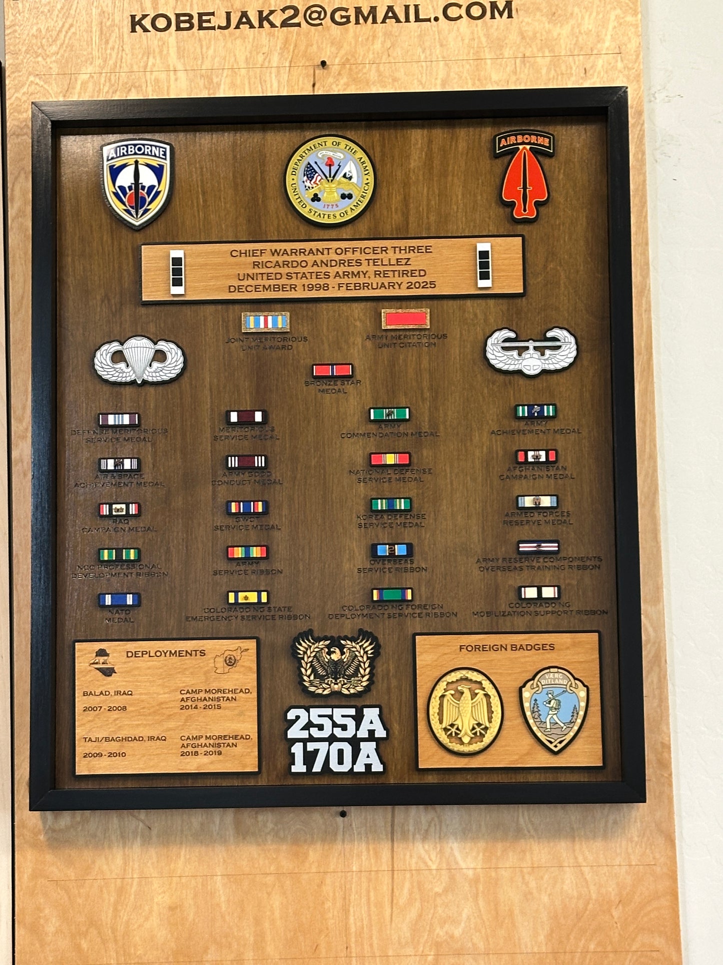 Ribbon Retirement Plaque