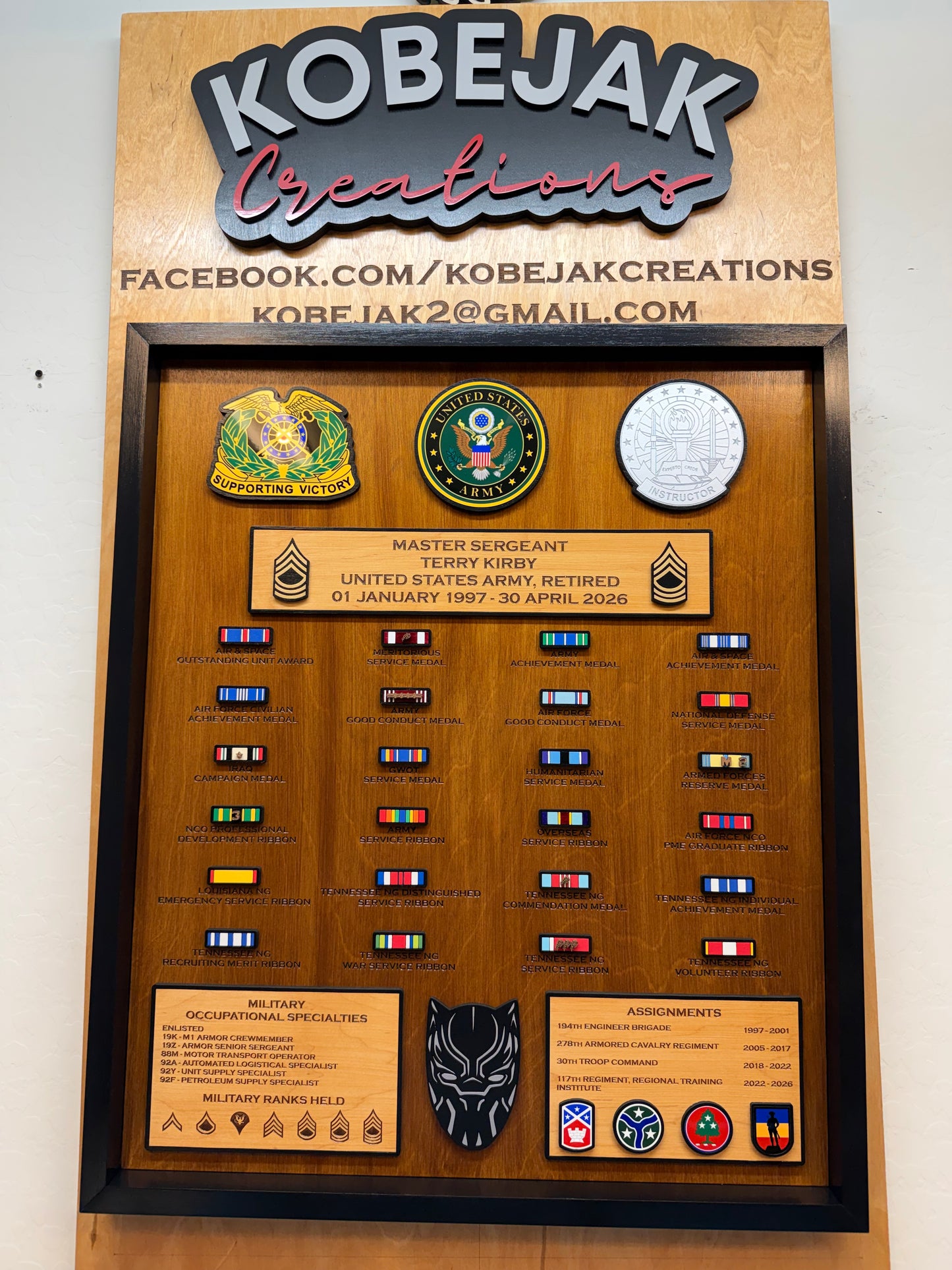 Ribbon Retirement Plaque