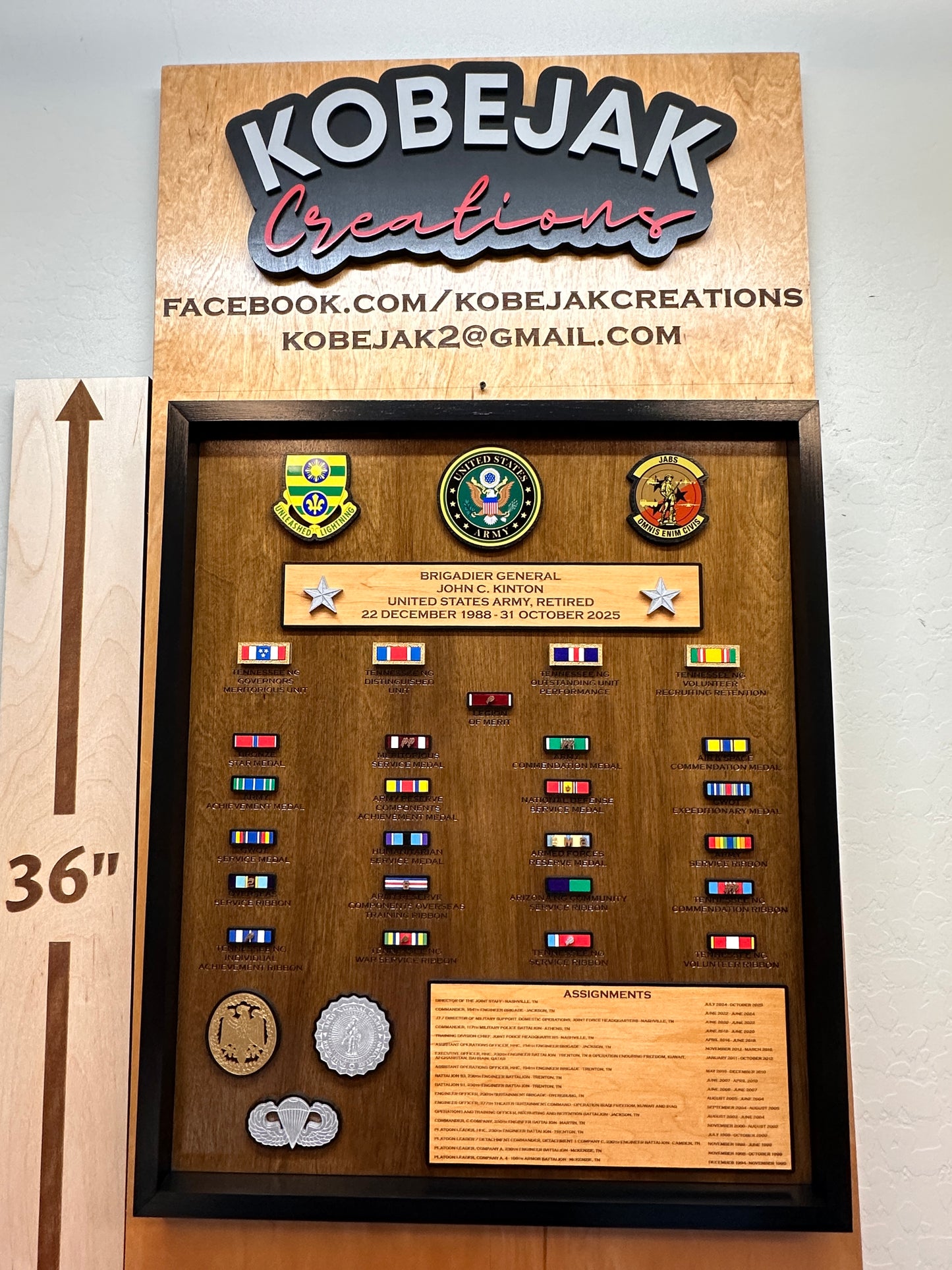 Ribbon Retirement Plaque