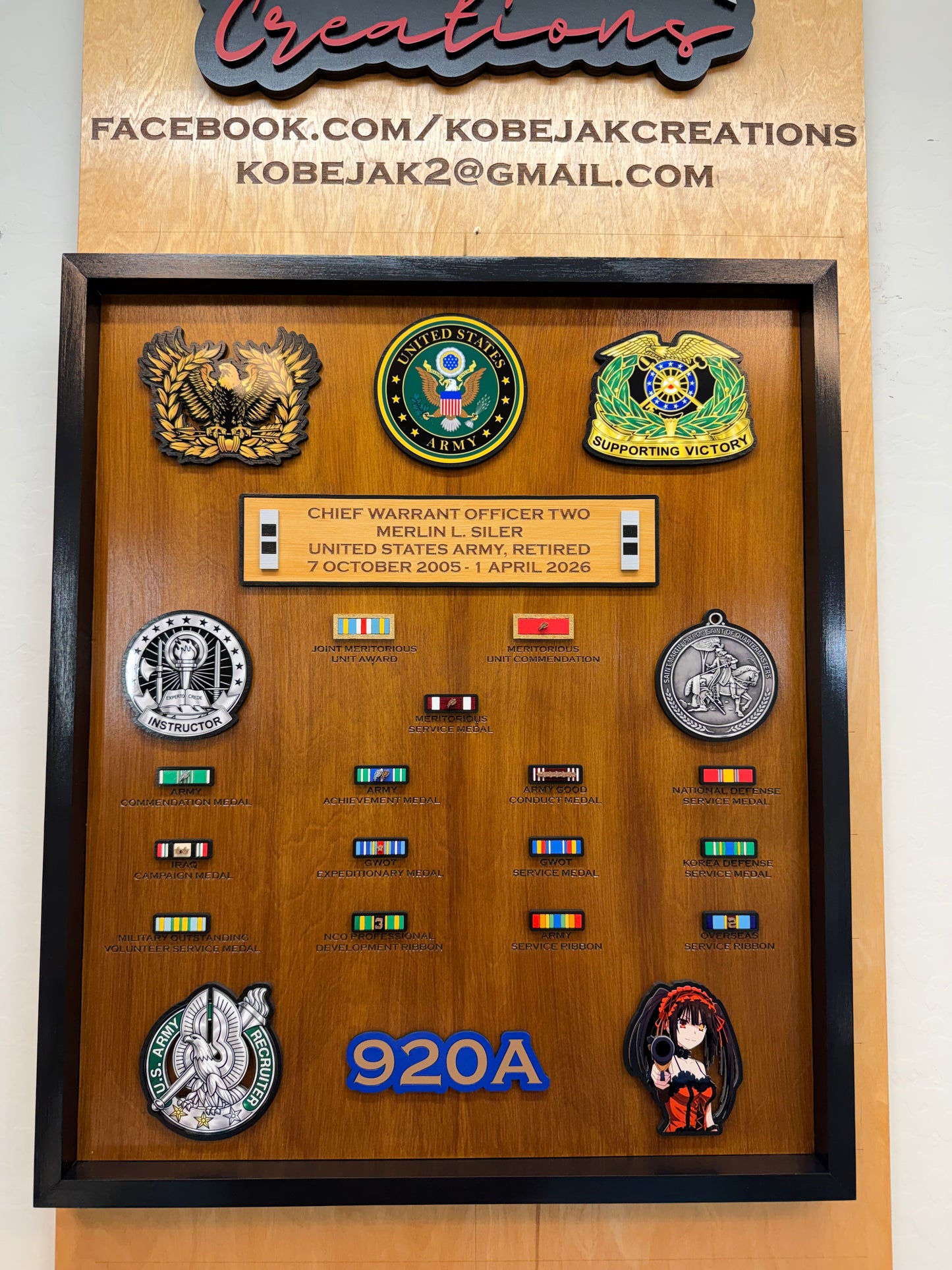 Ribbon Retirement Plaque