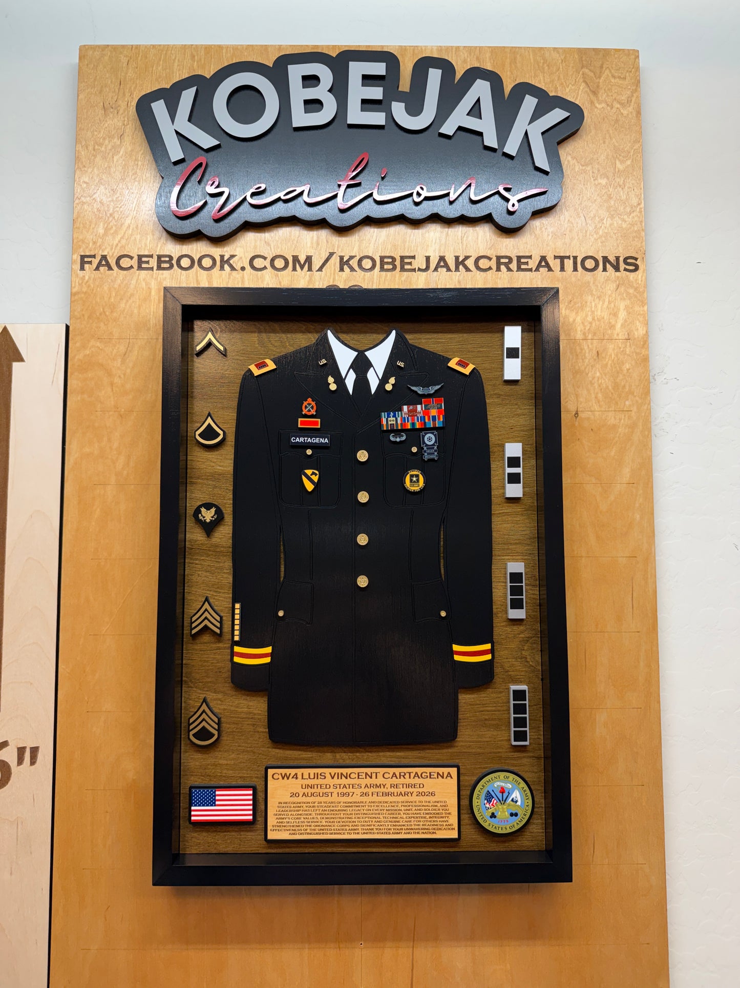 Service Uniform Retirement Plaque