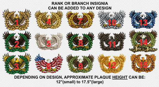 Full Color Eagle Rising Plaque