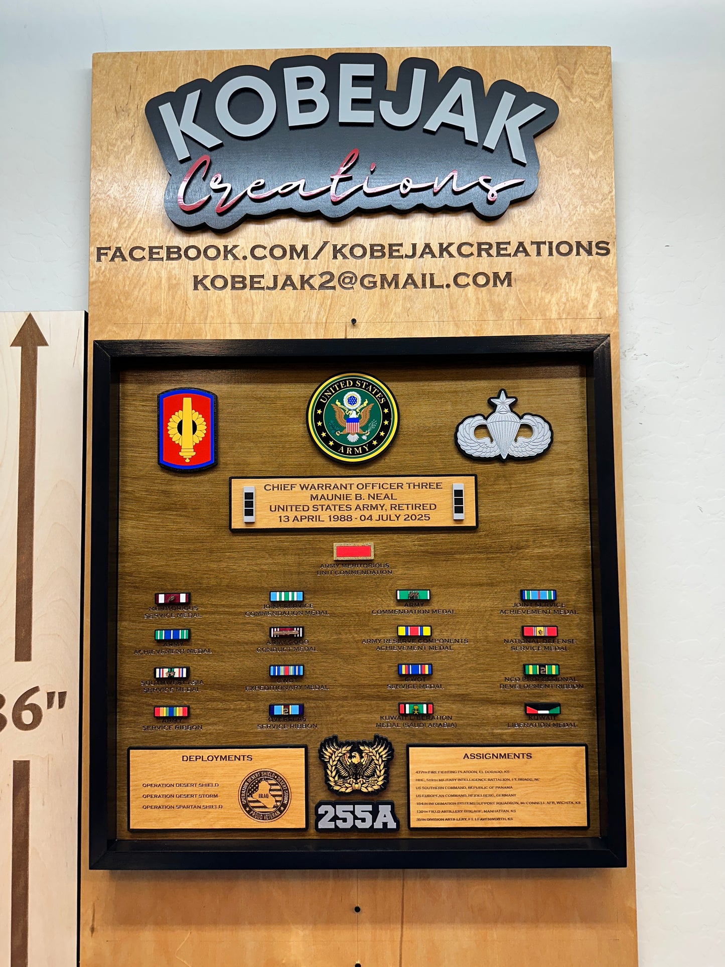 Ribbon Retirement Plaque