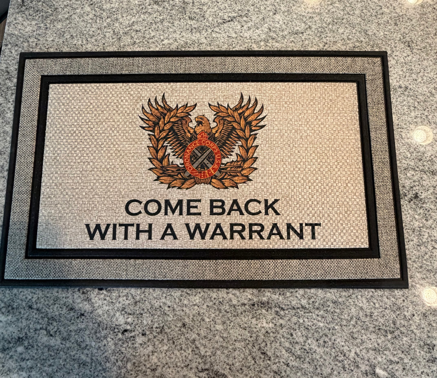 Warrant Officer Welcome Mat