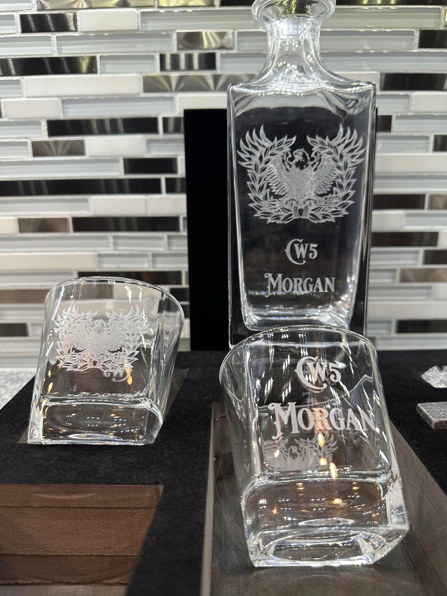 Personalized Engraved Decanter Set