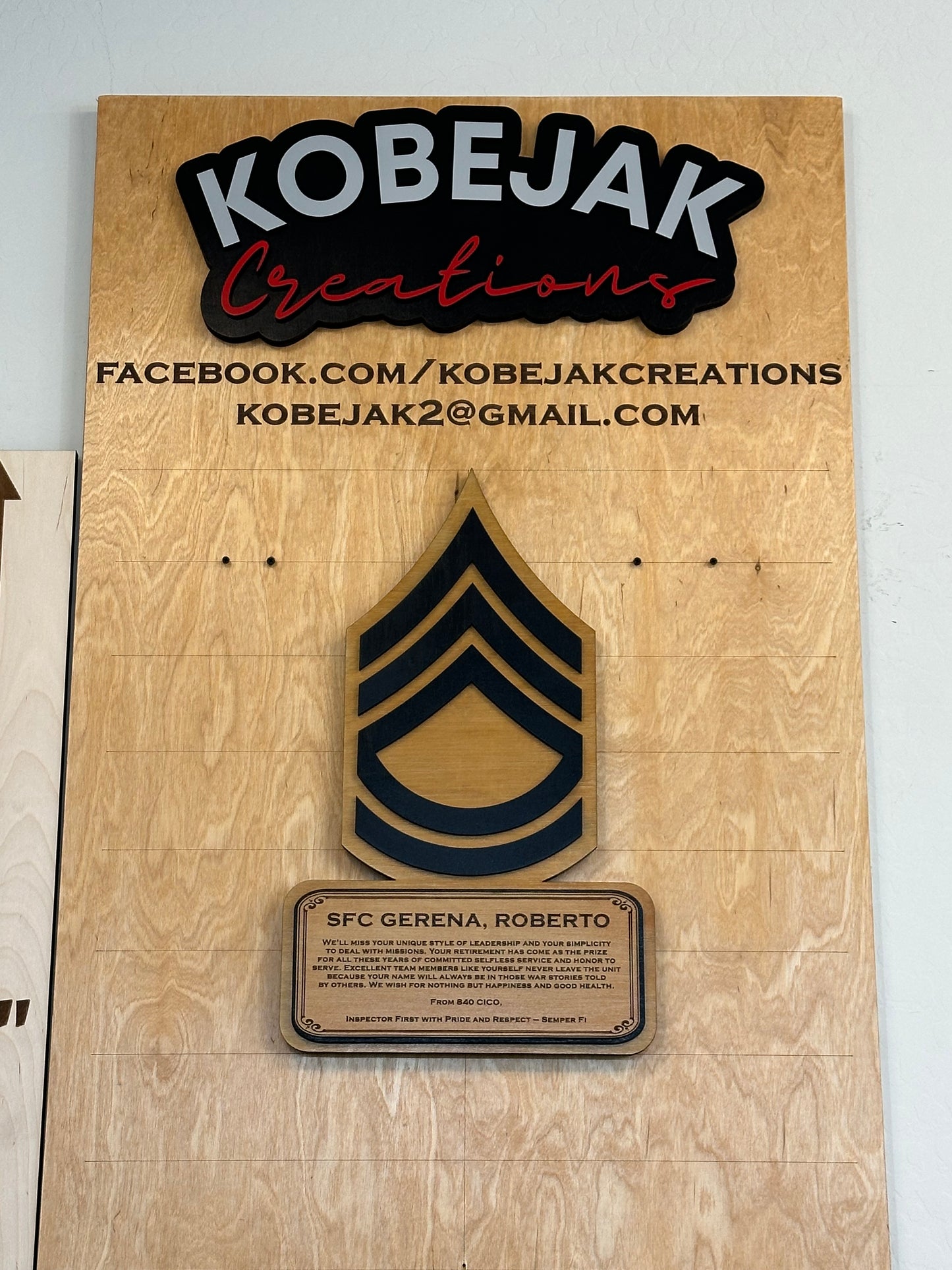 NCO Plaques