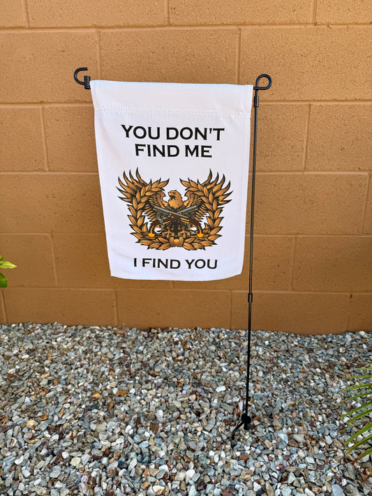 Customizable White Garden Flag