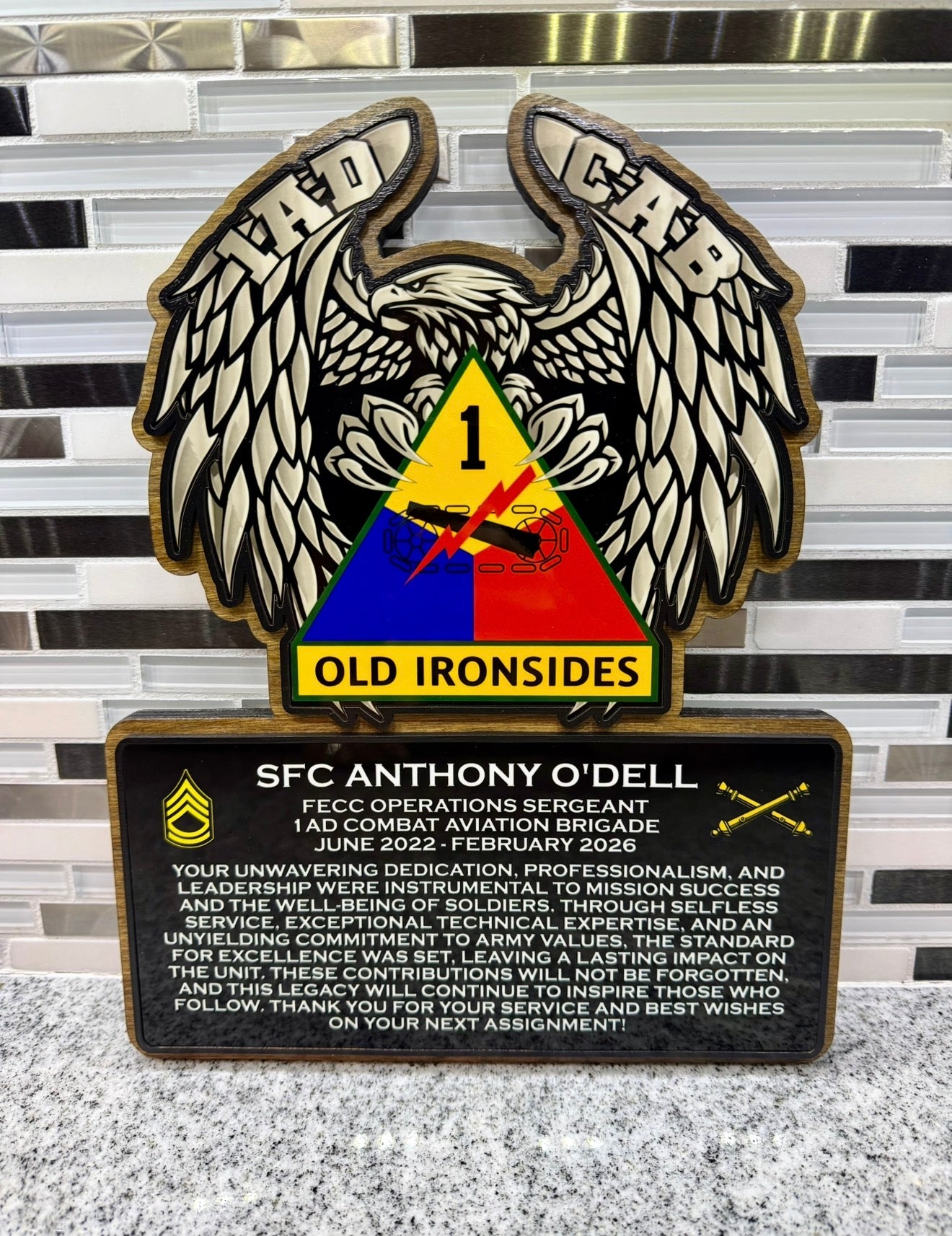 Farewell Plaques