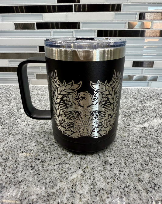 Laser-Engraved 15 oz. Coffee Mug