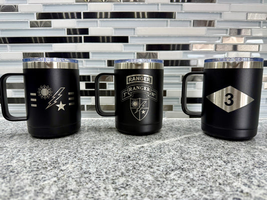 Laser-Engraved 15 oz. Coffee Mug