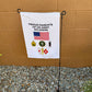 Customizable White Garden Flag