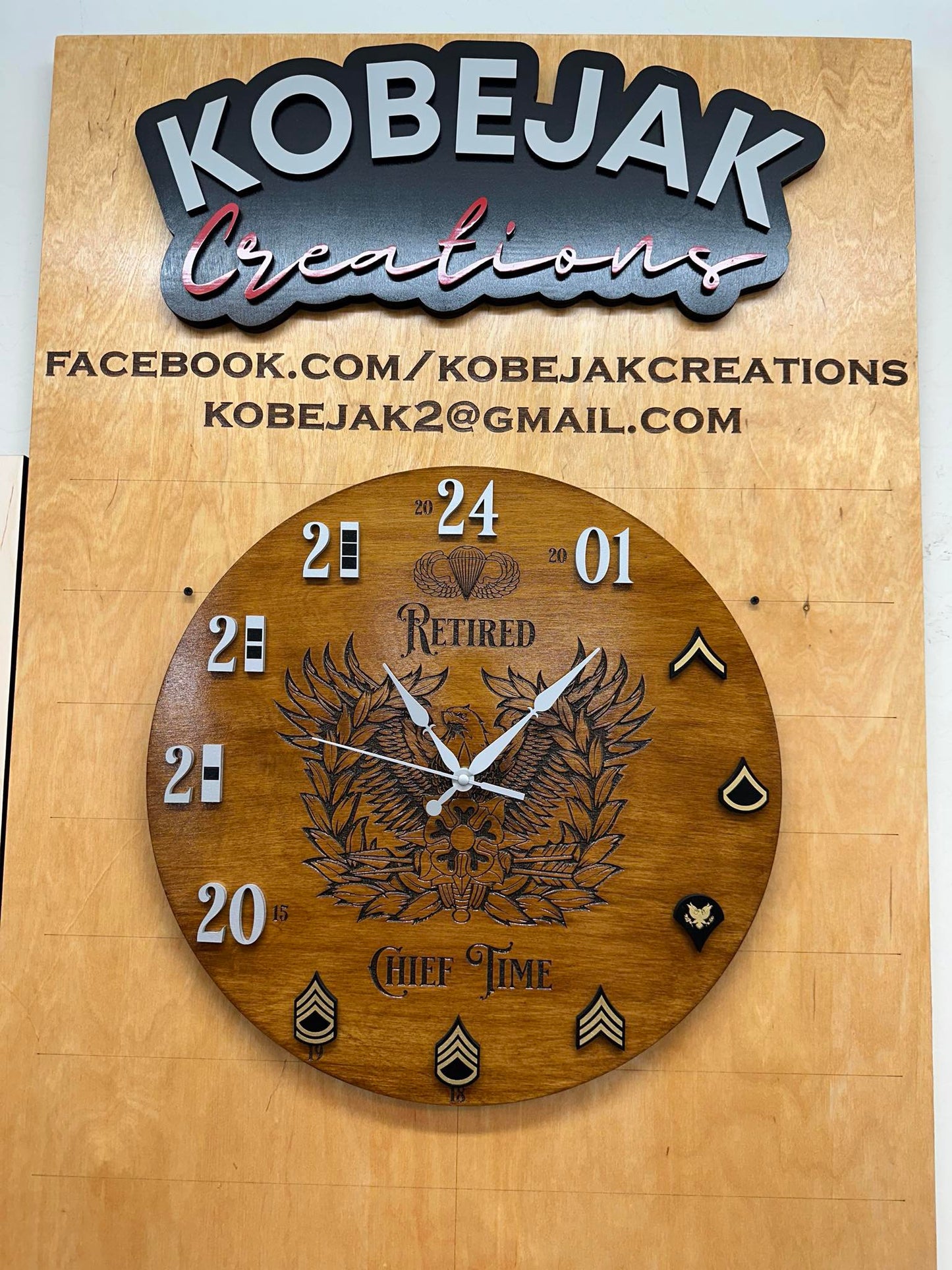 Laser-Engraved Clocks